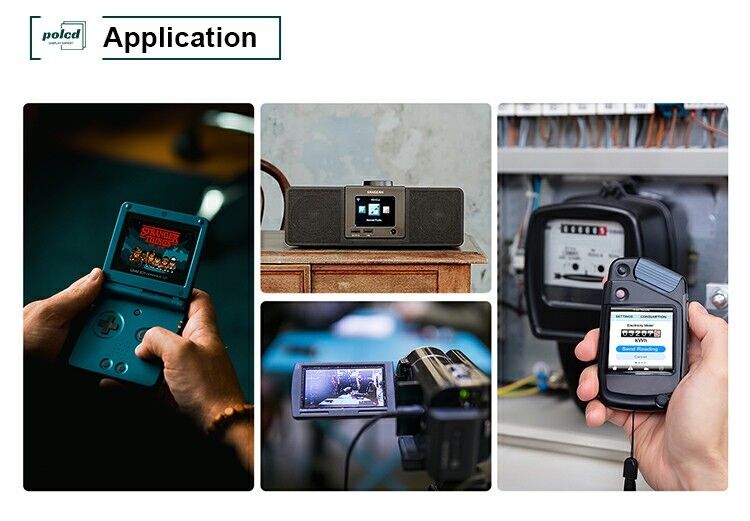 Polcd Wide Temperature 2.8 Inch Lcd Modules 240*320 300nit SPI 2.8 IPS Στροφή θέασης
