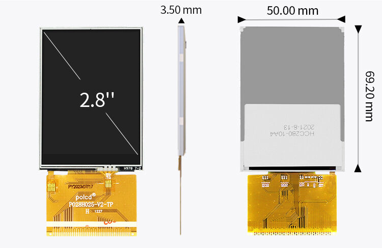 Pocld 2,8 ιντσών 240*320 TFT LCD Μοντέλο με MCU Διασύνδεση Αντίσταση Εικονική οθόνη 2,8 ιντσών LCD οθόνη