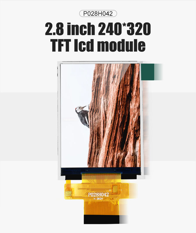 Polcd 2,8 ιντσών LCD οθόνη Πίνακα οθόνης 240*320 MCU SPI διεπαφή ILI9341V TFT LCD Μοντέλο οθόνης