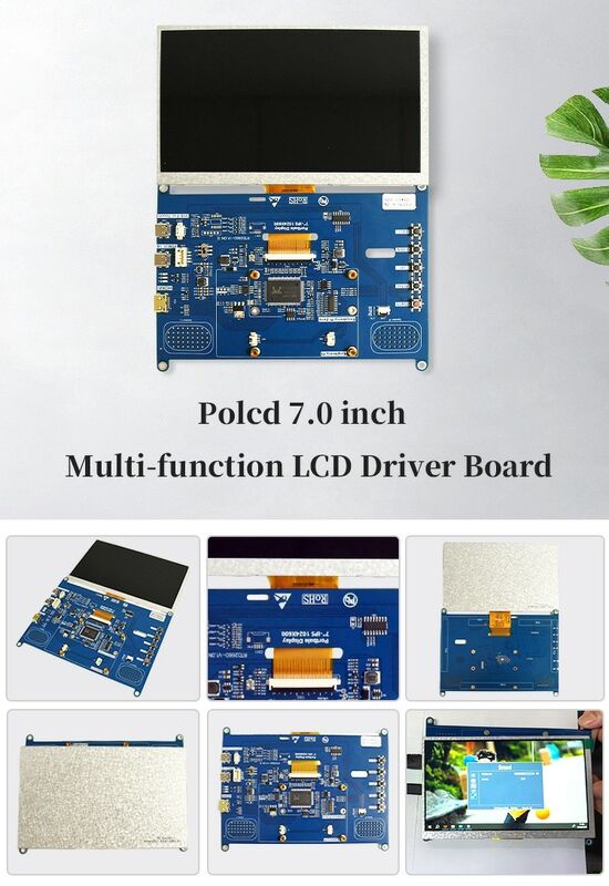 Polcd 7 ιντσών LCD Driver Board Mini HD-MI USB Interface Υποστήριξη ήχου 50pin RGB Interface TFT Controller Board