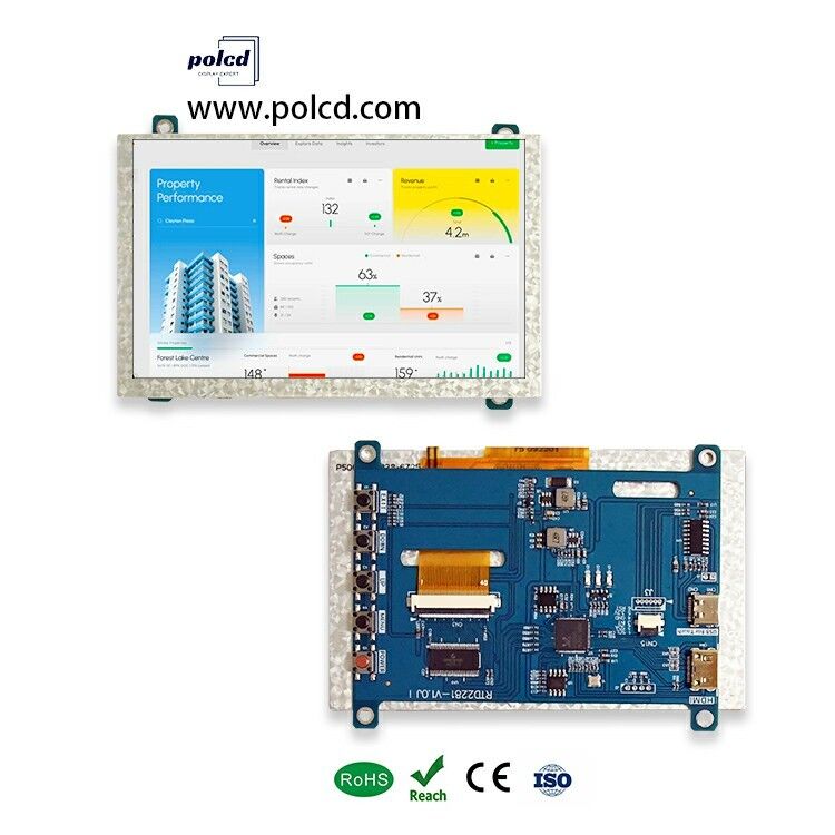 Polcd 4.3 5 ιντσών Παγκόσμιο LCD Driver Board HD-MI USB Controller Board RTD2281 για TFT LCD Display Module