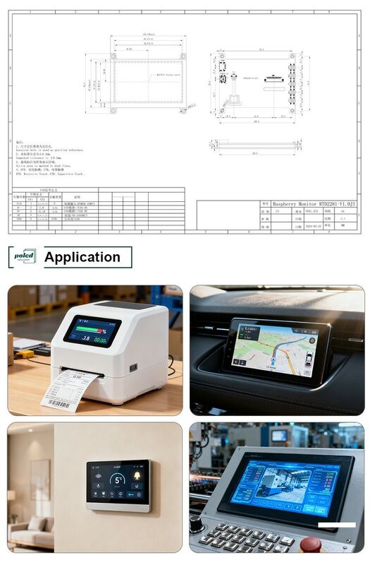 Polcd 4.3 5 ιντσών Παγκόσμιο LCD Driver Board HD-MI USB Controller Board RTD2281 για TFT LCD Display Module
