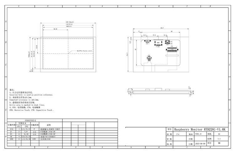 Polcd 4,3 ιντσών 5 ιντσών Πολυλειτουργικό HD-MI USB LCD Driver Board για οθόνη DIY Raspberry Pi