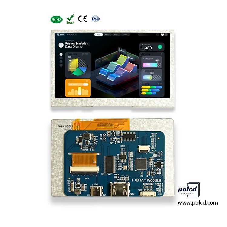 Polcd 4,3 ιντσών 5 ιντσών Πολυλειτουργικό HD-MI USB LCD Driver Board για οθόνη DIY Raspberry Pi