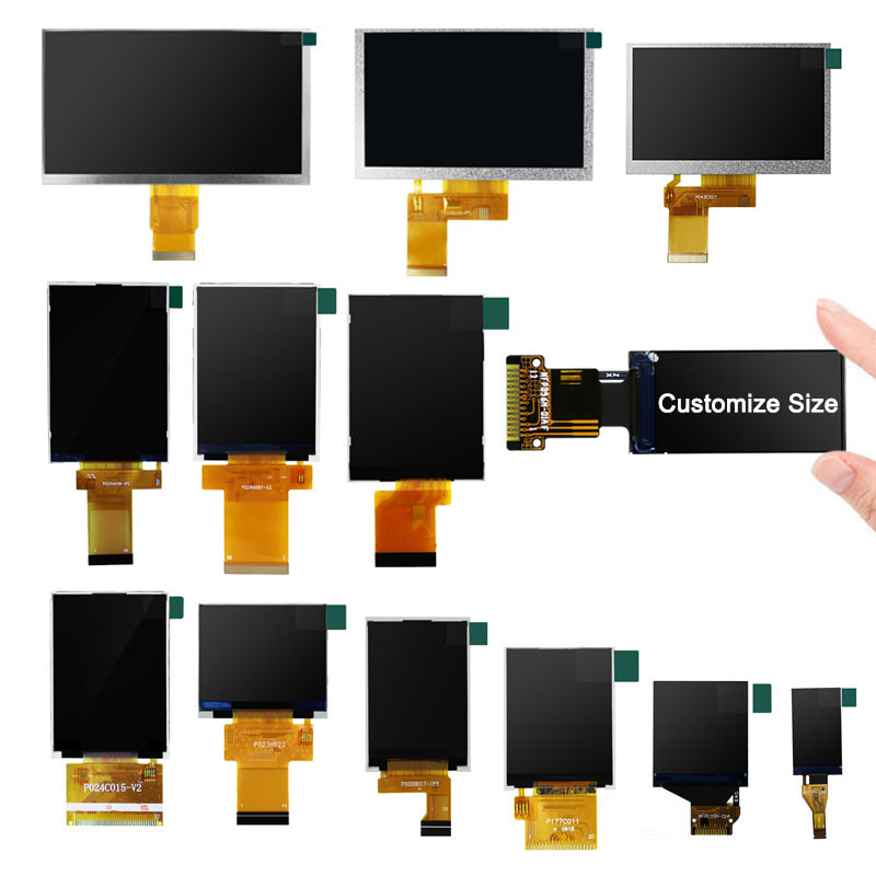 Polcd 80x160 Pixels 0,96 Tft Οθόνη 1,5mm TFT LCD Module 400 Nit