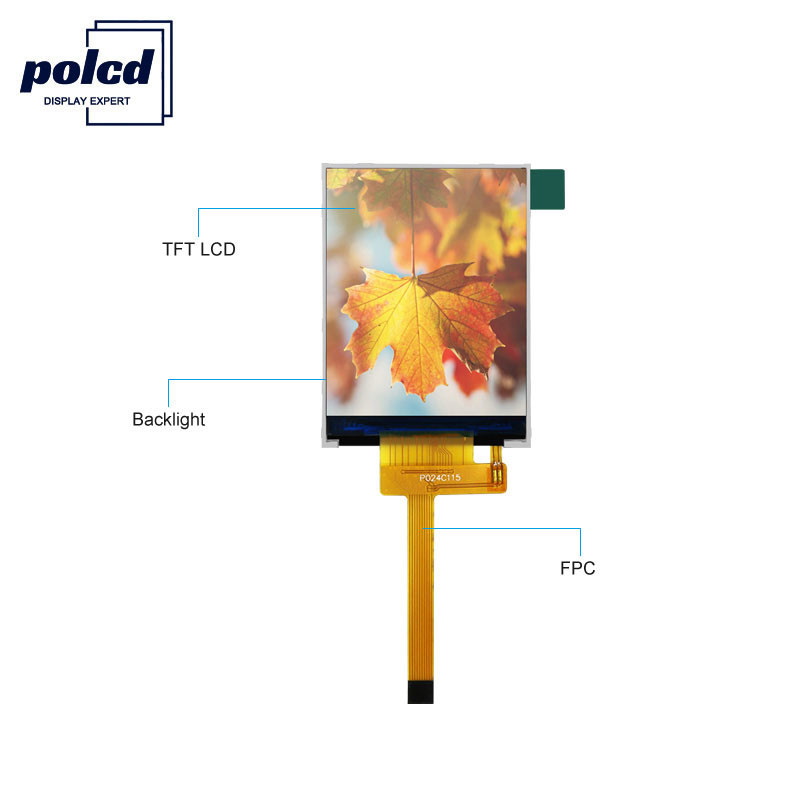 Οθόνη Polcd 240X320 Spi LCD 260 Nits 4 Wire SPI 2.4 Spi Tft LCD Display