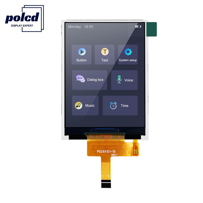 Polcd RoHS 2,8 ιντσών οθόνη LCD 300cd/M Οθόνη LCD υψηλής φωτεινότητας