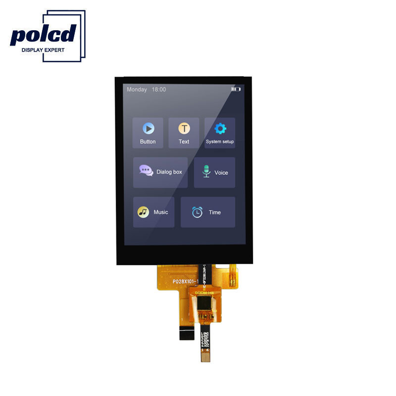 Polcd 12 0'CLOCK Πίνακας αφής LCD με γωνία προβολής 240X320 2,8 Tft Shield Raspberry Pi