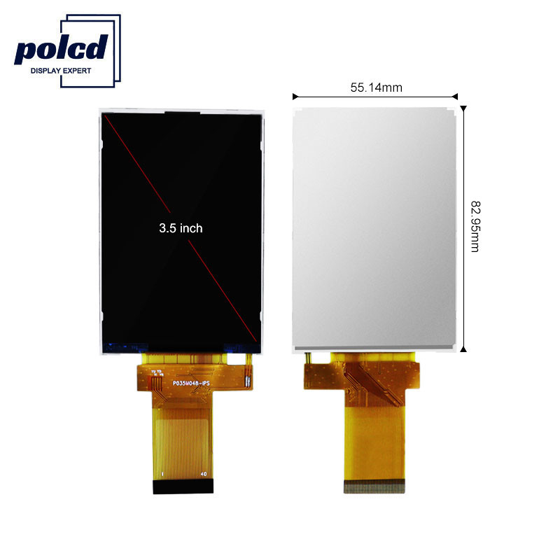 Polcd 350 Nit 800X480 Οθόνη Ips 5 ιντσών 18 BIT RGB Ips Tft Οθόνη 153 * 153 Um