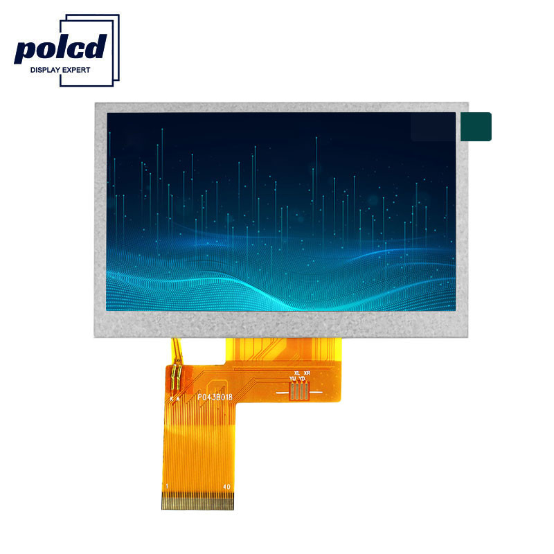 Polcd Brightness 300 Οθόνη αφής Tft 4,3 ιντσών 800X480 TFT Resistive Touch Screen