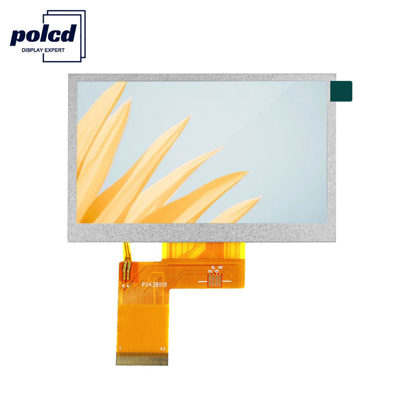 Polcd 24 bit RGB LCD 4,3 ιντσών 800x480 TFT LCD Οθόνη 53,86 mm Βιομηχανική