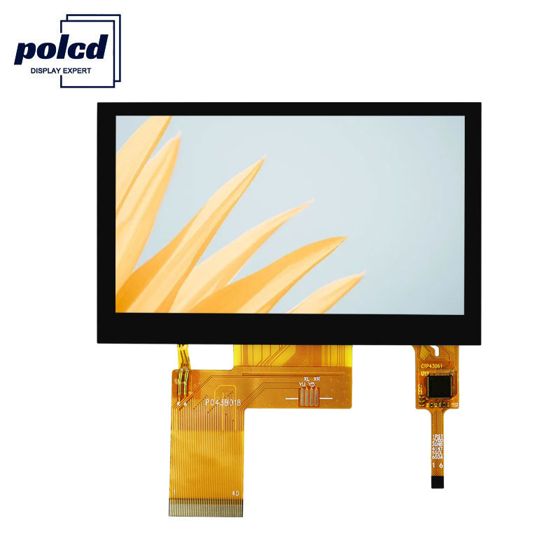 Οθόνη αφής LCD Polcd Pixel 800x480 Tft Capacitive Touch RGB 24 bit 4,3 Tft