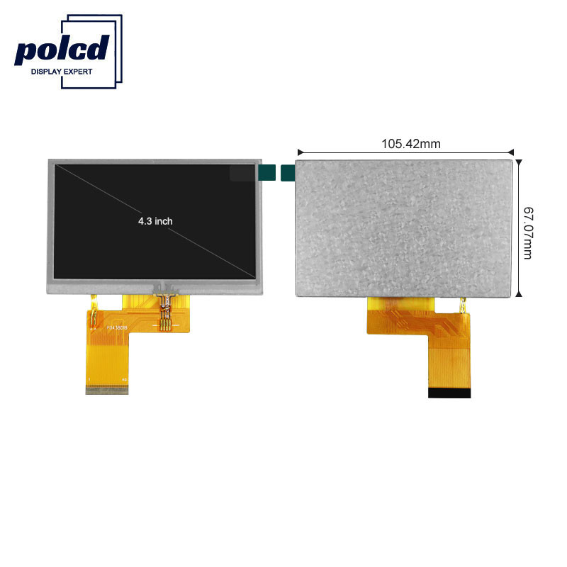 Οθόνη αφής Polcd 800X480 LCD Tft 4,3 ιντσών 280 Q38 Nit Raspberry Pi