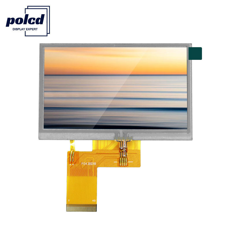 Polcd ST7262E43 Πίνακας οθόνης αφής 4,3 ιντσών Hdmi LCD 800x480 RGB 24 bit