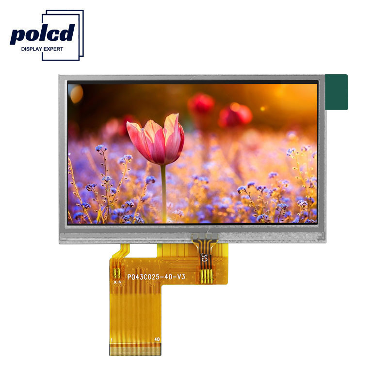 Polcd ILI6485 480x272 Tft LCD Οθόνη 4,3 ιντσών TFT Resistive Touch Screen 40 Pin