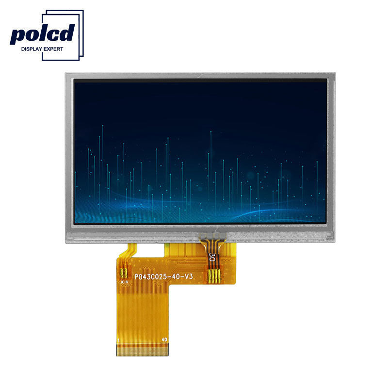 Polcd ST7262E43 Οθόνη LCD 4,3 ιντσών 480X272 Οθόνη αφής LCD 6 η ώρα