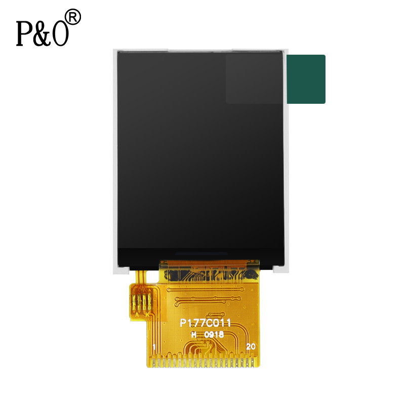 Ανάλυση Polcd 128*160 1,77 Tft LCD ST7735S TFT LCD οθόνη για εμπορική χρήση