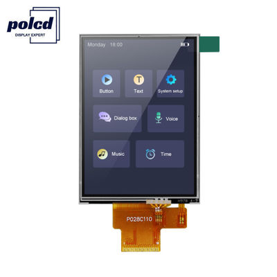 Polcd 260 Nit 240x320 LCD 2,8 ιντσών ST7789V Πίνακας αφής LCD 4 Wire SPI