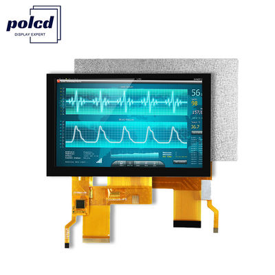 800x480 ανάλυση LCD Tft οθόνη RGB χρώμα St7262 χωρητικό πίνακα αφής
