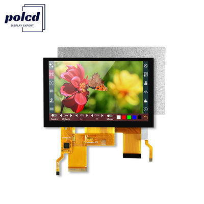 5 ιντσών Ips Tft LCD οθόνη Διαπεραστική οθόνη 24 Bit RGB Interface 800*480 View