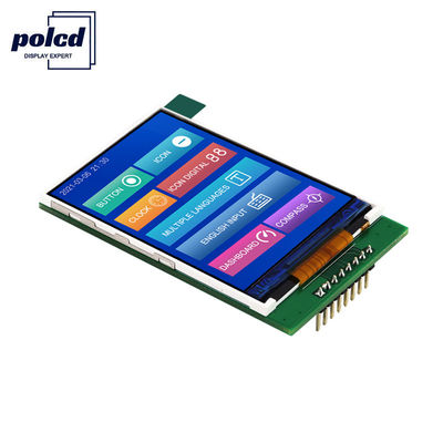 Polcd 4 Wire SPI Tft LCD 2.4 Inch 240X320 Εικονική οθόνη LCD με πλακέτα PCB