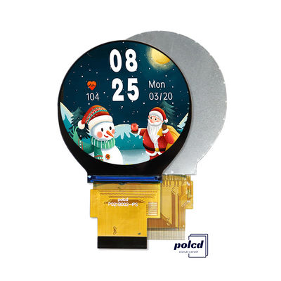 Polcd 2,1 ιντσών 480x480 Μικρός στρογγυλός κύκλος οθόνης Πίνακα οθόνης SPI RGB διεπαφή Κύκλος TFT LCD οθόνη