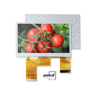 Polcd 4,3 ιντσών Προσαρμοσμένη οθόνη LCD 480x272 Βιομηχανική μεταδοτική MCU SPI 4,3 