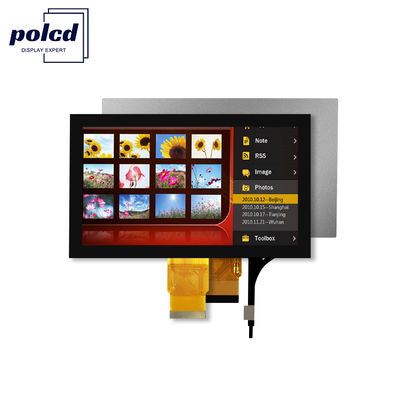 Polcd 7'' Tft LCD Panel 800x480 Συγκινητική οθόνη αφής Διασύνδεση RGB 7 ιντσών οθόνη LCD Module