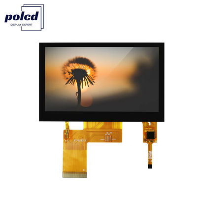 Polcd ST7262E43 Οθόνη Tft LCD 4,3 ιντσών, οθόνη αφής LCD 280 Nit 800X480