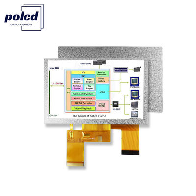 Polcd 800x480 5 ιντσών τετραγωνική οθόνη LCD IPS οπτική γωνία οθόνη LCD 40pin ST7262 Drive TFT Module