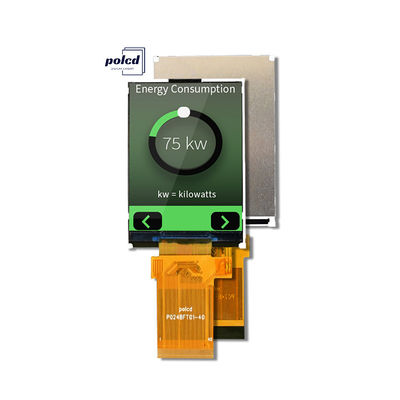 Polcd Πλήρης χρωματική οθόνη LCD Διασχαστική 2.4 ιντσών TFT SPI MCU 20 πιν Qvga 240x320 TFT LCD