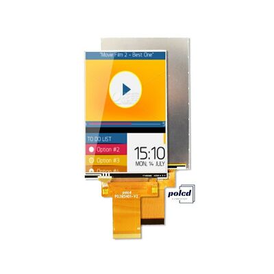 Polcd Custom 3,95 ιντσών 320x480 Ips Tft Lcd RGB διεπαφή Μονάδα οθόνης υγρών κρυστάλλων με αφής