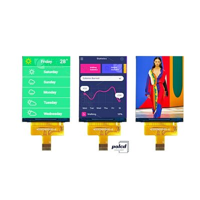 Εργοστάσιο Polcd Μονάδα LCD 2 ιντσών 240x320 260cd/m2 Φωτεινότητα ST7789V drive ic TFT Display