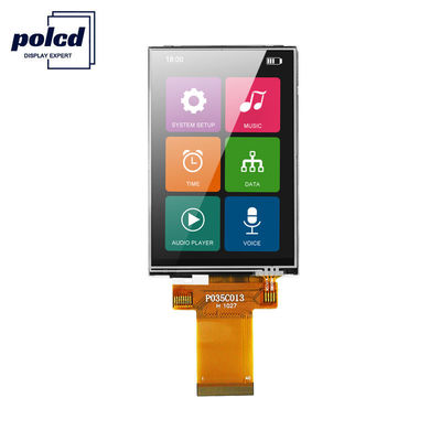 Polcd 8080 MCU 320X480 LCD Οθόνη αφής TFT 3,5 ιντσών 450 Nit 12 0'CLOCK