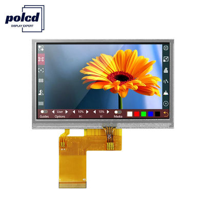 Polcd RGB 24 bit 4,3 ιντσών Tft LCD οθόνη 480x272 βιομηχανική οθόνη αφής