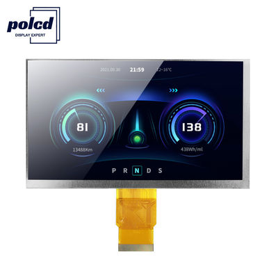 Polcd ISO9001 300 Nits 7 ιντσών αφής Tft LCD RGB 24 bit 800x480 LCD οθόνη